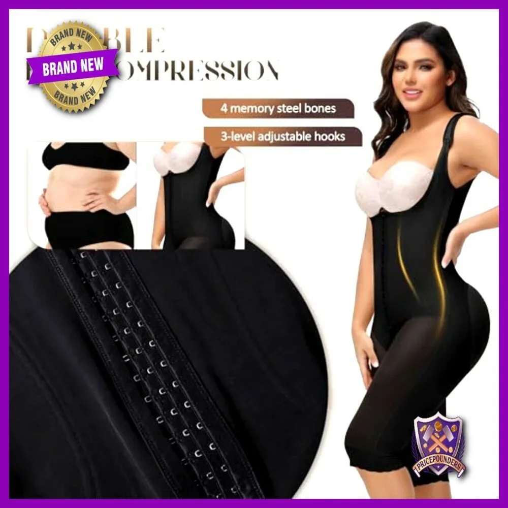 Post Surgery Compression Shapewear Bodysuit Tummy Control Knee Length